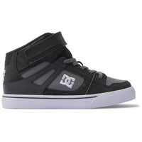 Kids' Pure High Elastic Lace High-Top Shoes - Anthracite/Black