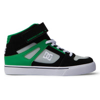 Kids' Pure High Elastic Lace High-Top Shoes - Black/Kelly Green