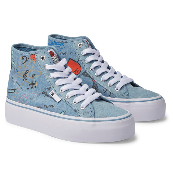 Women's Manual Hi Platform High-Top Shoes - DC Shoes